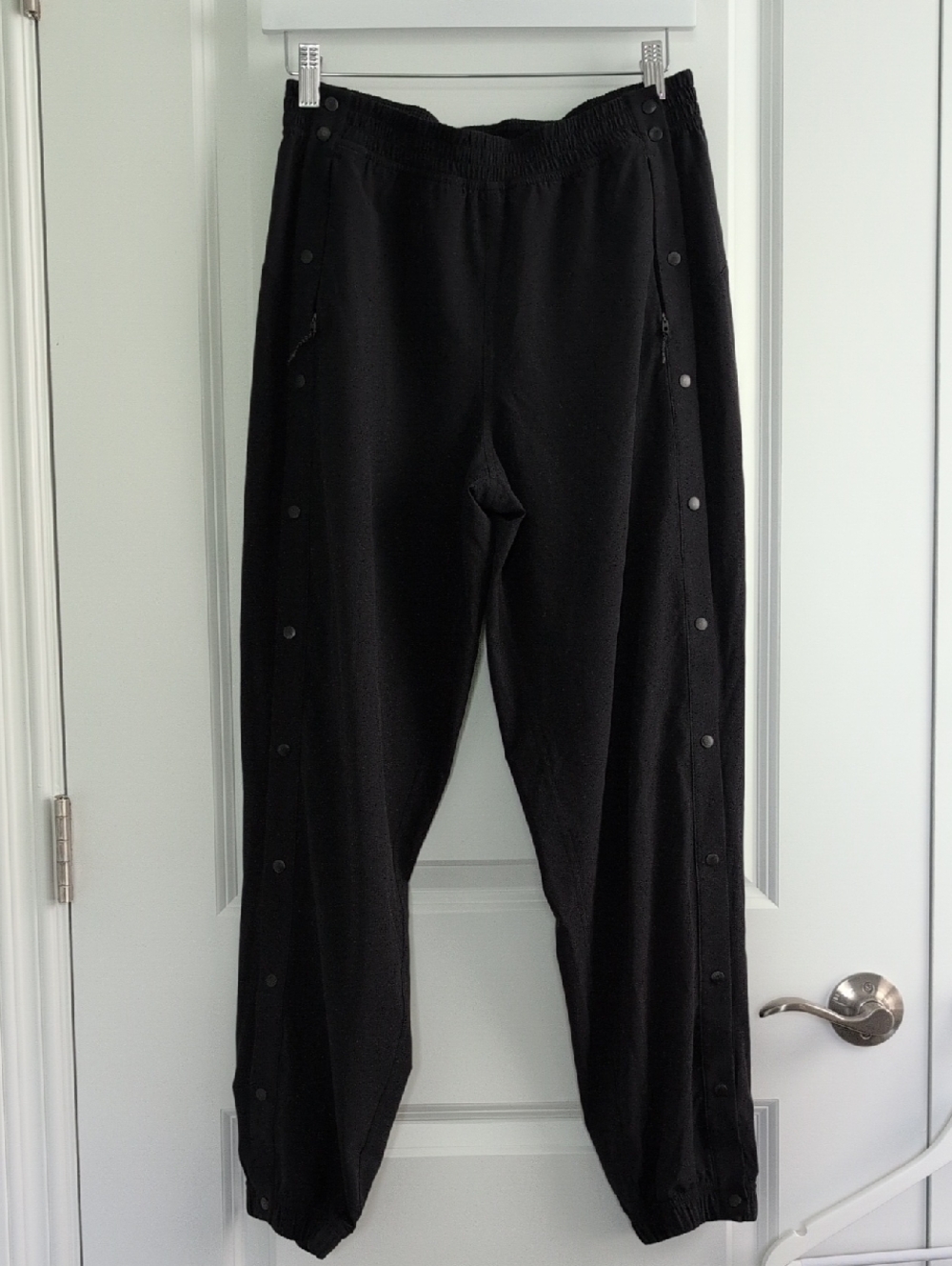 Lululemon Black Snap-Button Jogger Pants